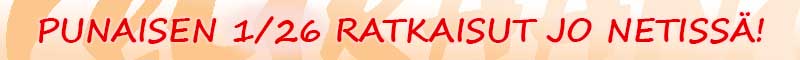 Punaisen 1/26 ratkaisut jo netissä!