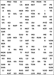 XL-ristikon ratkaisu